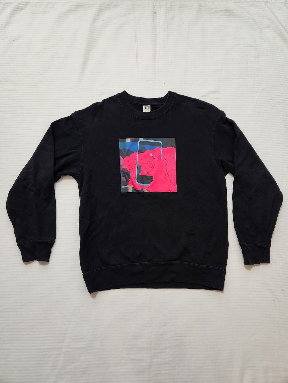 Uniqlo KAWS x Warhol Black Crewneck Adult Size SMALL